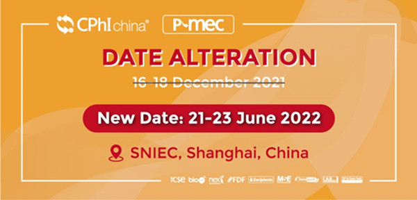 Postponement of CPhI & P-MEC China 2021